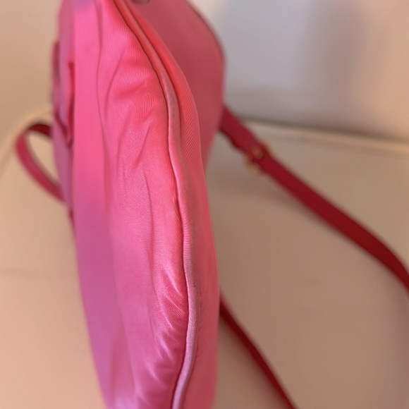 Prada Hot Pink Fiocco Bow Tessuto Nylon Crossbody - Picture 11 of 15